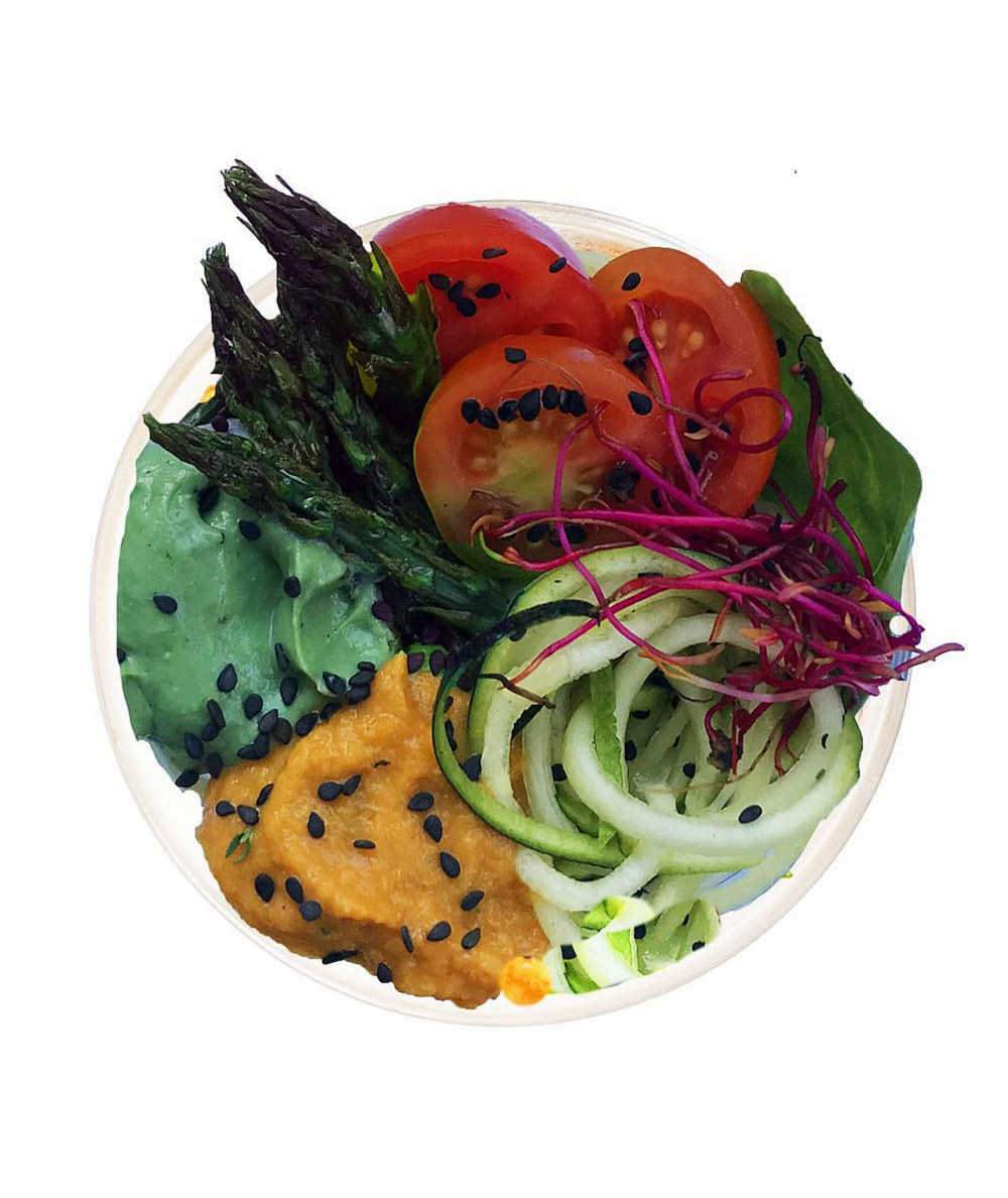 Budha Bowl refrescante con Pesto de Espirulina