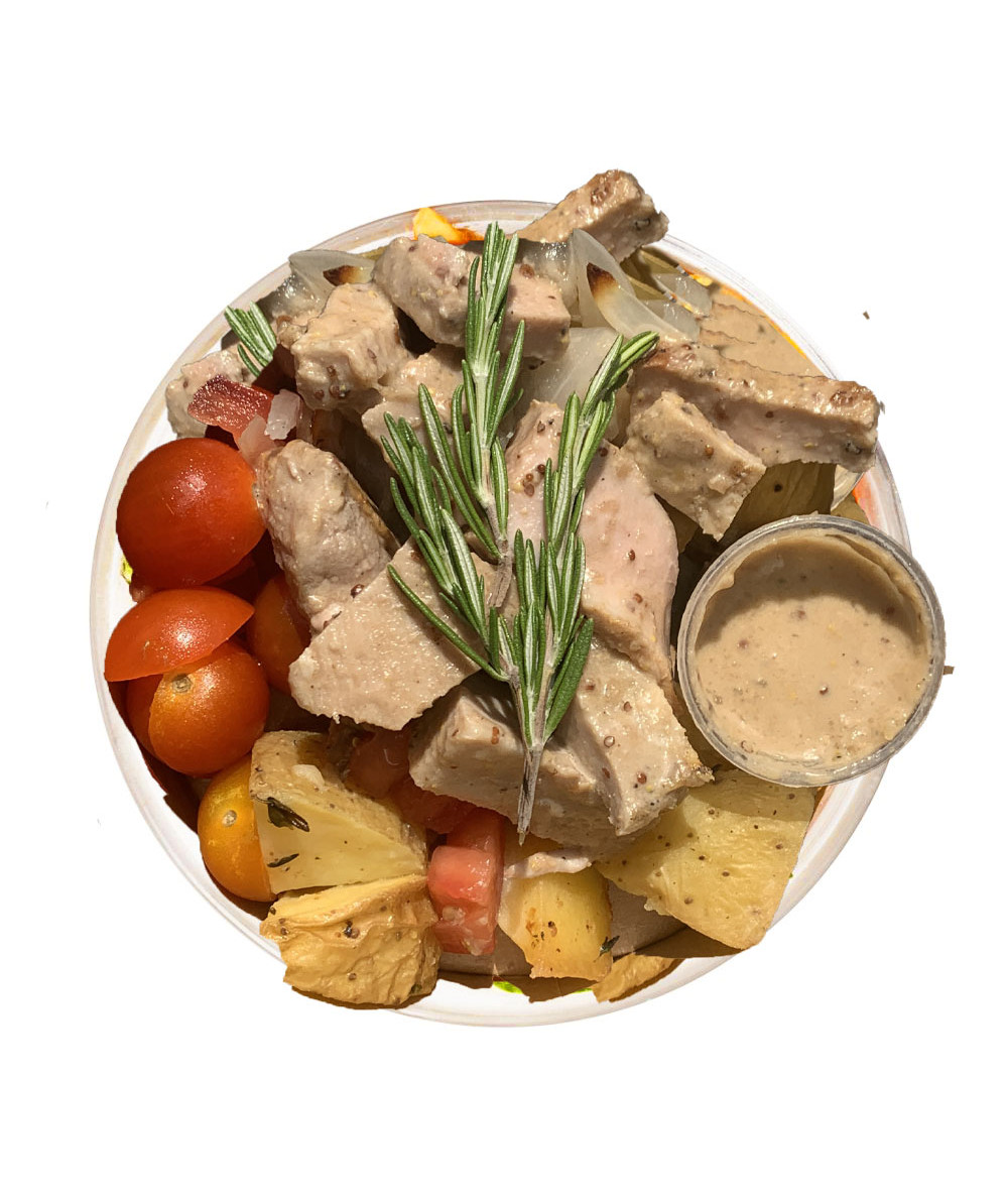 Iberian Pork with Mustard Sauce